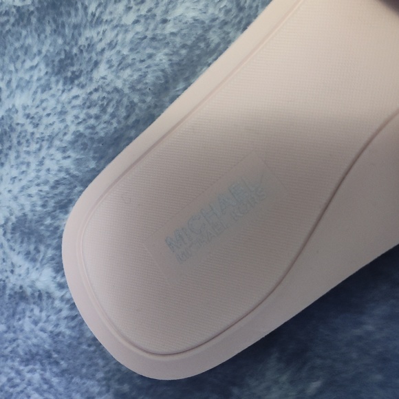 Michael Kors Pink Glitter Slide Sandals - Picture 4 of 6